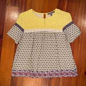 Anthropologie Blue Tassel brand